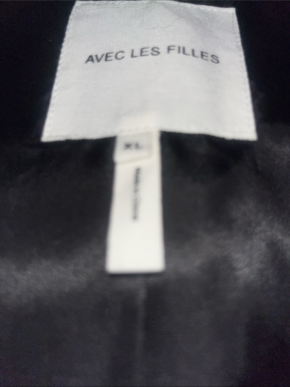 Anthropologie AVEC LES FIlLES Textured  Faux Leather Biker Jacket - Picture 7 of 7